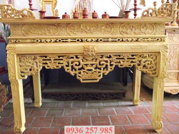 Những mẫu bàn thờ đẹp bằng gỗ mít, gỗ gụ, gỗ hương, xoan đào-4